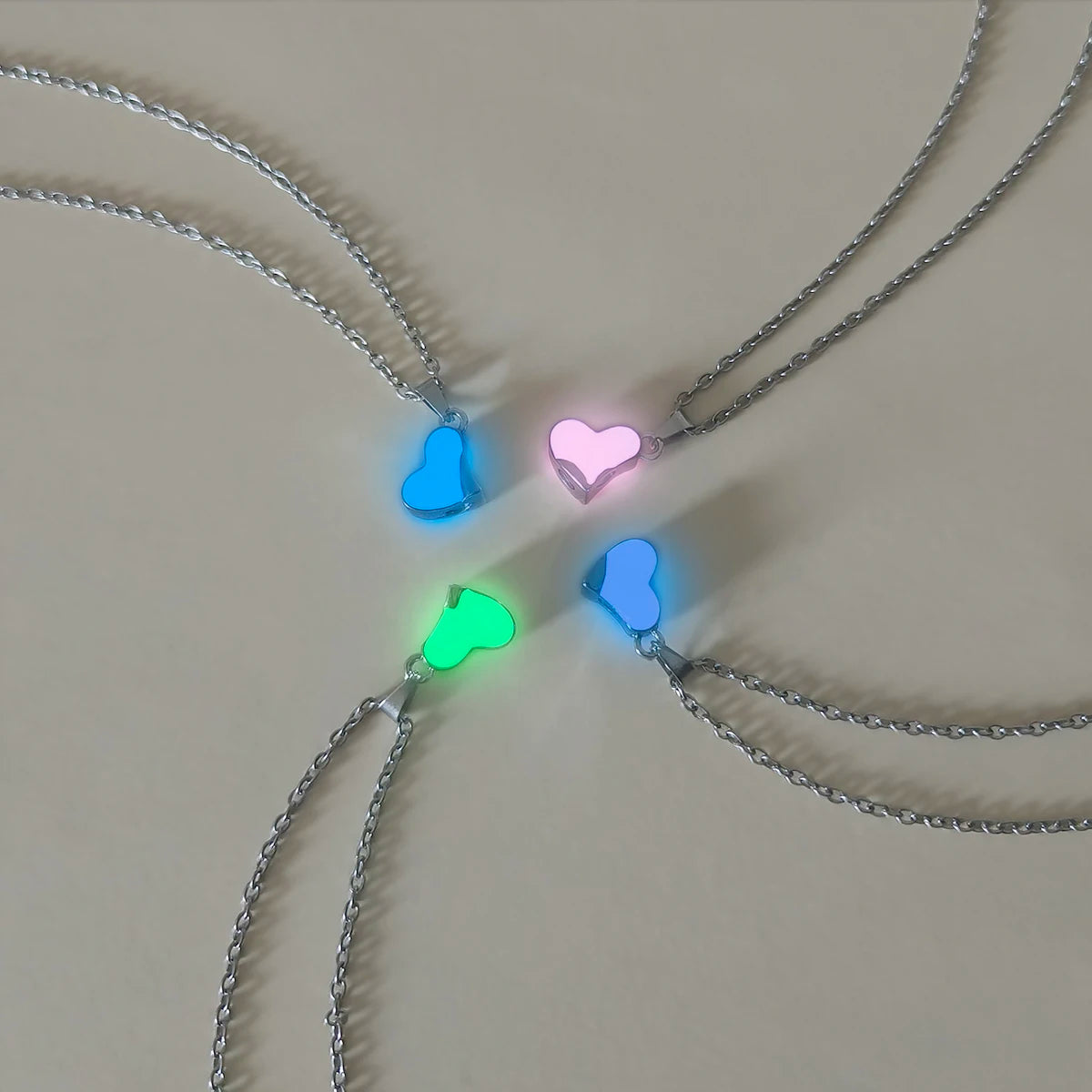 4 Best Friends Clover Glow Magnetic Necklace