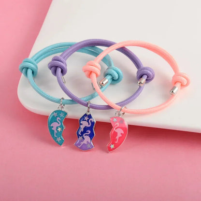 3 Best Friends Heart Bracelet