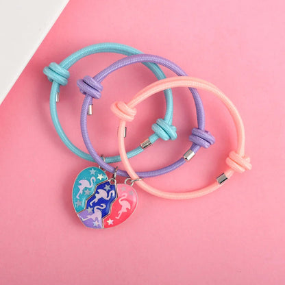 3 Best Friends Heart Bracelet