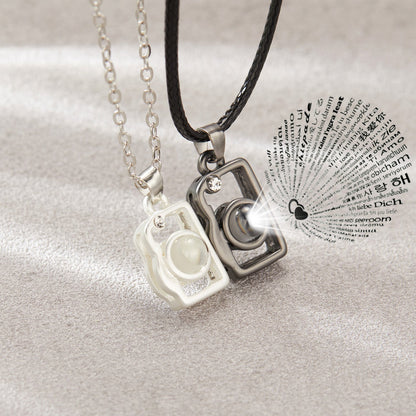 I Love You in 100 Languages BFF Camera Necklace