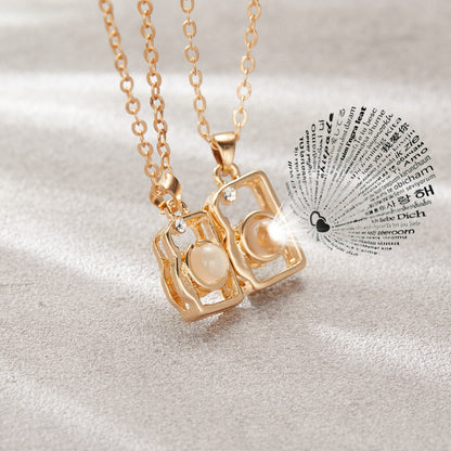 I Love You in 100 Languages BFF Camera Necklace