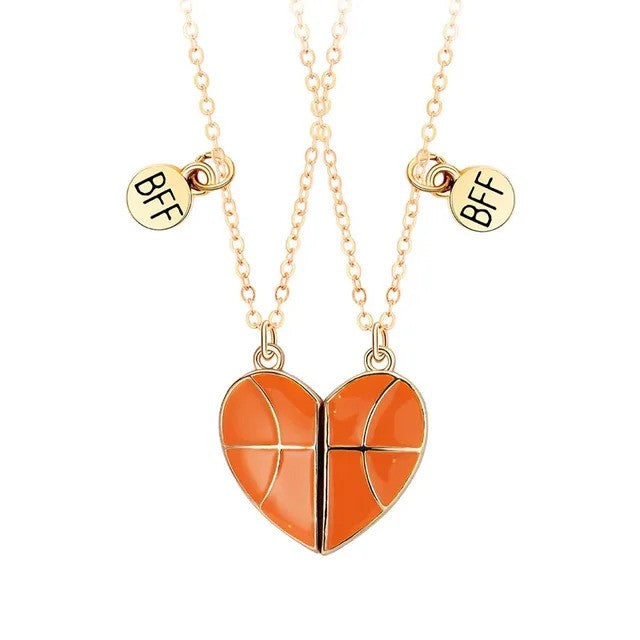 Basketball BFF Friendship Necklace