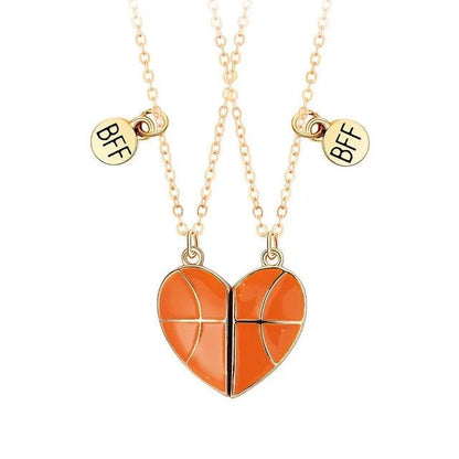 Basketball BFF Friendship Necklace