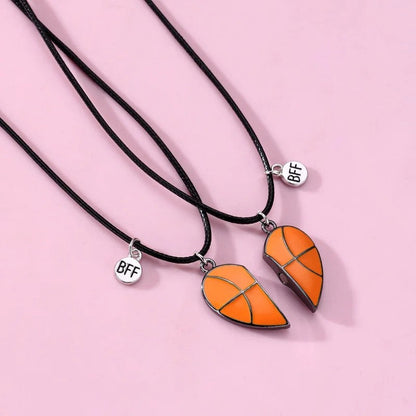Basketball BFF Friendship Necklace