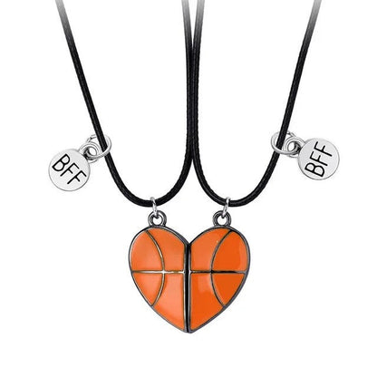 Basketball BFF Friendship Necklace