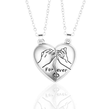 Promise Heart Couple Necklace