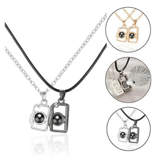 I Love You in 100 Languages ​​BFF Camera Necklace