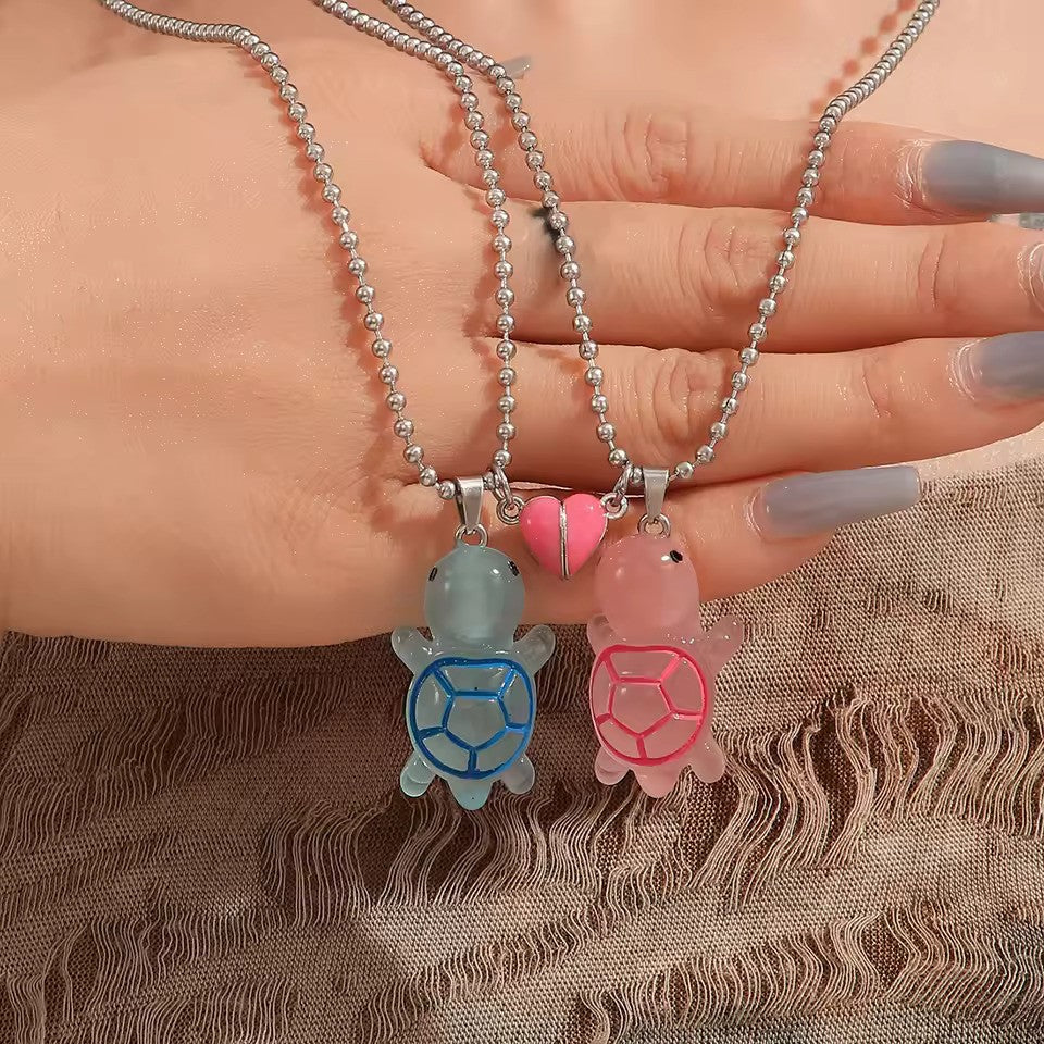 Turtle BFF Friendship Necklace