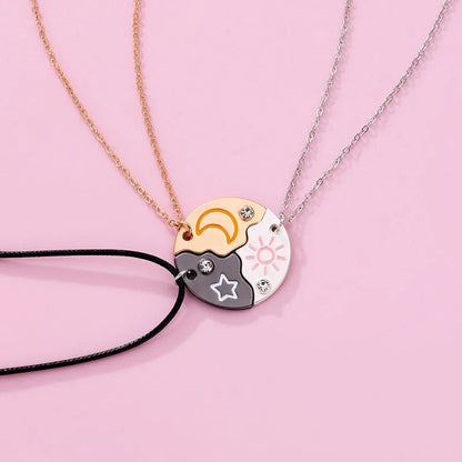 3 Best Friends Sun Moon and Star Necklace