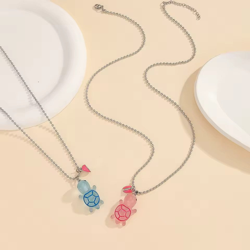 Turtle BFF Friendship Necklace