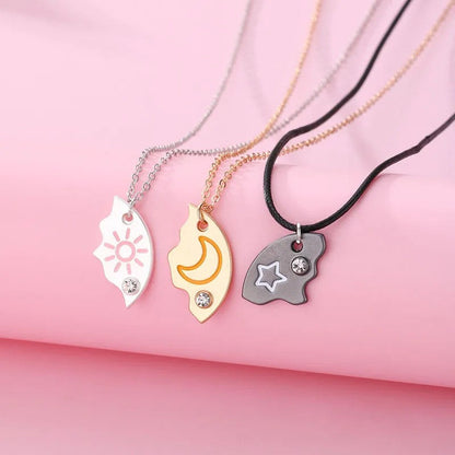 3 Best Friends Sun Moon and Star Necklace