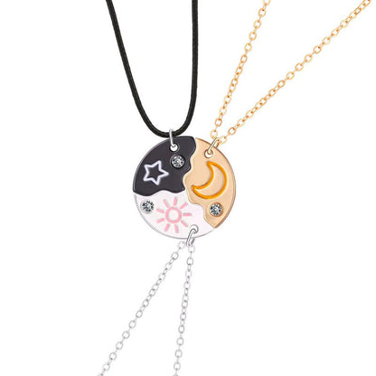 3 Best Friends Sun Moon and Star Necklace