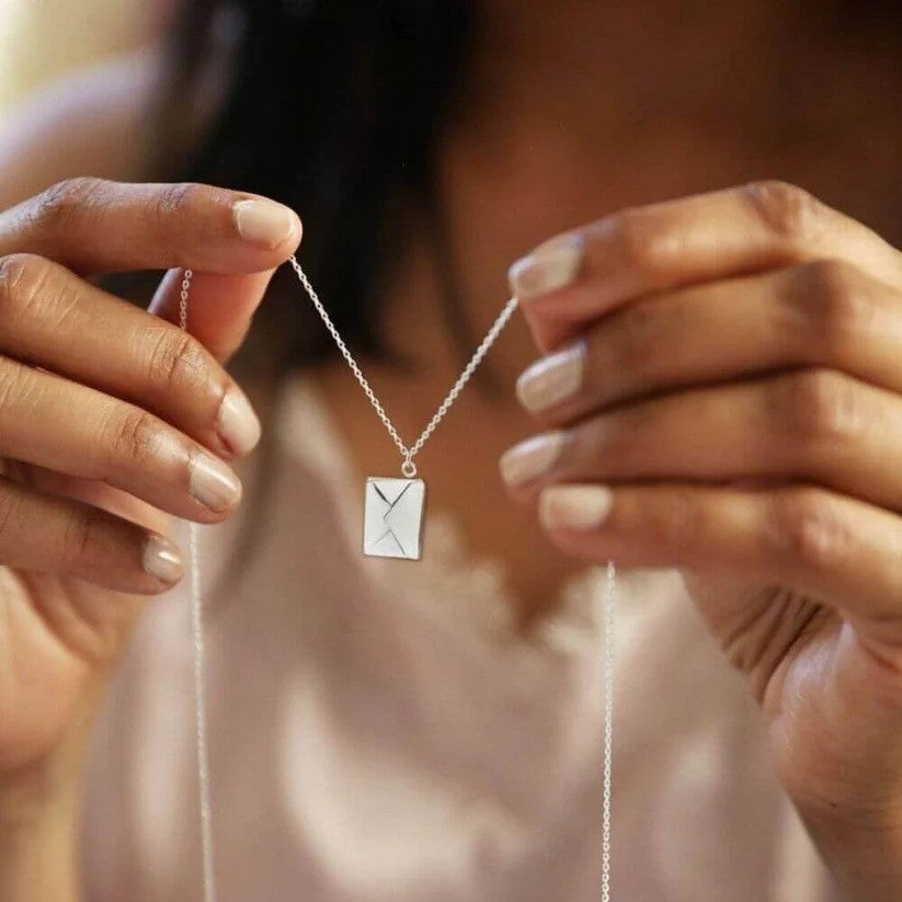 Custom Engraved Love Letter Necklace