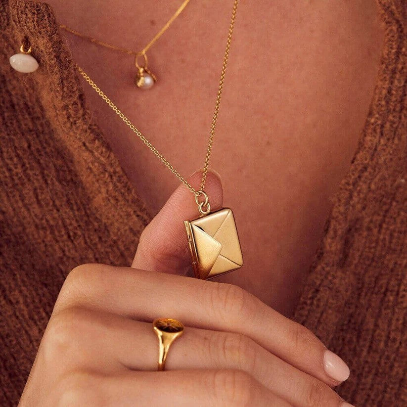 Custom Engraved Love Letter Necklace