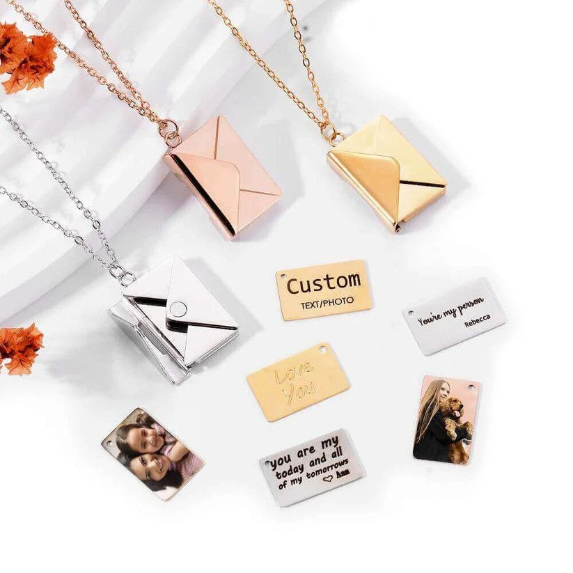 Custom Engraved Love Letter Necklace