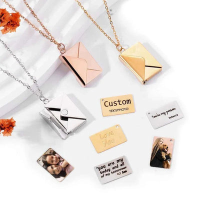 Custom Engraved Love Letter Necklace