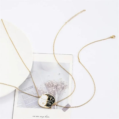 Cat Hug Best Friend Necklace